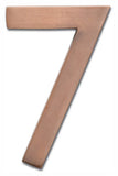 Architectural Mailboxes 3585AC7 Brass 5Inch Floating House Number 7, Antique Copper