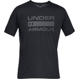 Under Armour Mens Team Issue Wordmark Shortsleeve Tshirt , Black (001)/Rhino Gray , XLarge