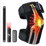 ThermoLife 2026 Upgraded 3-in-1 Knee Brace w/Heat - Knee Brace with Side Stabilizers & Pads for Maximum Knee Support (Large)