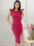 Kotty Women'S Stylish Looking Valentno Febric Dress(Pink,M)