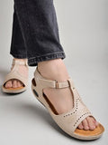 Shoetopia Women'S Block Heel Mules,Cream,4,B0BSC9FM4Z