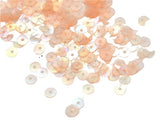 The Design Cart Light Peach Circular Sequins, 500 Grams, 5 mm Sequins for Embroidery Work, Jewellery Making, Designing, Embellis