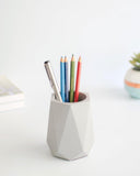 Dwell Dapper | Hexagonal Pencil Holder MultiPurpose Pen Or Pencil Holder Stylish Desk Organizer For Office Study Table (Grey)