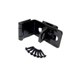 QCAA 90 Degree Angel HASP and Swivel Staple, 4-1/2, Steel, Black, 1 Pack, Made in Taiwan