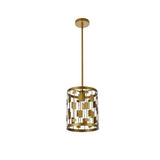 Living District Levante 1-Light Mid-Century Metal Pendant In Brass Finish