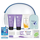 Convenience Kits International Women's Luseta Kit, Travel Size Toiletry Kit for Women, Gifts for Women, 10 Piece Set