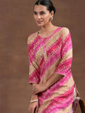 Libas Women'S Viscose Rayon Printed Straight Kurtas (58195_Pink_3Xl)