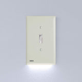 4 Pack - SnapPower SwitchLight - for Single-Pole Switches - Switch Plate with LED Night Lights - Adjust Brightness - Auto On/Off