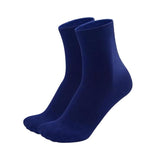 Mukhaksh (Pack Of 1 Pair = 2 Socks Women Girls Cotton Navy Blue Ankle Length Socks