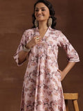 Libas Women'S Cotton Printed A-Line Kurtas (29222_Pink Pink L