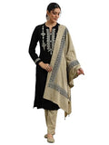 Libas Women'S Wool Blend Yoke Design Kurta Set (48763W_Black