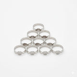 Craft Affair | Ring Base (16Mm, Pack Of 20) For Jewellery Making, Easy Attachment Of Beads, Craft: Silver