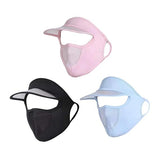 Udhvrekh Summer Protection Women Cap Masks Sun Hat Outdoor Cycling Uv Sun Protection Face Cover Scarf Cap With Masks Foldable In