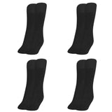 Mukhaksh (Pack Of 4 Pairs Women Black Woolen Winter Warm Cotton Calf Crew Length Socks Socks