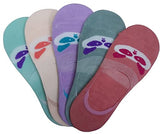 Women & Girls No Show Loafer Socks, Animal Print, Free Size, Pack Of 5