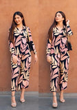 Anni Designer Women'S Cotton Blend Printed Ethnic Co-Ord Set (Badima Black_L_Black_Large),Black,L,Cotton Blend,Regular,Kurta