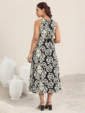 Libas Women'S Cotton Midi Dress (29597 Black