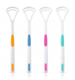 Tongue Scraper Oral Cleaner Mouth Cleaning Brush, Multicolour, 17 Cm, 4 Pcs