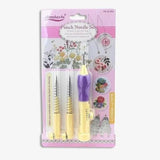 Punch Needle Embroidery Pen Set Adjustable Punch Needle Tool Kit With 3 Interchangeable Needles & Threaders For Diy Sewing, Kn