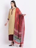 Gosriki Women'S Cotton Blend Straight Kurta With Palazzo & Dupatta (Rinu-Beige_Xxl-Go_Beige_Xx-Large),Beige,2,B09SWBFJPW