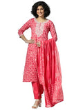 Libas Women'S Pure Cotton Kurta Set (48892_Coral