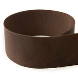 USA | American Made 1/8 Brown Solid Grosgrain Ribbon - 30 Yards - (Multiple Widths & Yardages Available)