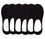 Smart Villa Traders MenS Anti Skit Cotton Loafer Socks No Show Socks Plain Colours (Black, Free Size) (In, Alpha, Free Size, 4,
