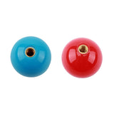 lasenersm 2 Pieces 35mm Arcade-Game Round Joystick Head Joystick's Round Balltop Round Topball Handle Rocker Ball Top Handle, Bl
