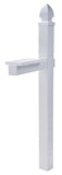 Architectural Mailboxes WP000WAM Whitley Post, No Size, White