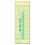 o Tops Business Forms o Time Card, Weekly, 31/2x101/2, 500 Count, Manila