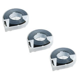 Reizen Black Vinyl Label Tape Three Rolls .50 x 144 inches