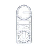 Credex Multifunctional Geometric Ruler | AllinOne Geometry Scale | Multi Functional Ruler for Drawing, Measuring, Angles & Sha