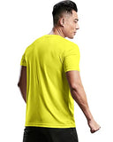 Eyebogler Mens Round Neck Half Sleeve Solid Dry Fit Tshirt Pack Of 1,LimeadeApparel,S