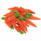 Foam Spring and Easter Fabric Carrots - 24 Pieces - 1.96 Inches Tall