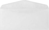 LUXPaper #8 5/8 Commercial Flap Business Envelopes | 3 5/8 x 8 5/8 | Bright White | 24lb. Text | 50 Qty