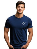 Adro T-Shirts For Menchest Printed T-Shirt For Mencotton Tshirt For Men|Rn24-Stick-Half-Nb-Xl Navy Blue