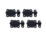 QCAA Deco Durable Steel Sliding Barrel Bolt, 2-1/2'', Black Coated, 4 Pack, Made in Taiwan