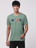 Adro Men'S Graphic Printed 100% Cotton T-Shirt - Regular Fit, Printed T-Shirts For Men (Rn24-Spt-Pt_Pista_L)