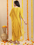 Gosriki Women'S Rayon Viscose Straight Embroidered Kurta With Pant & Dupatta (Galpatiyo Yellow-Vks01-Gs_Xl_Yellow_X-Large),Yellow,,B0DY84P4LX