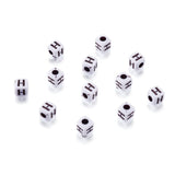 240pcs Opaque Acrylic Letter H Cube Beads White Plastic Alphabet Loose Spacer Square Beads 4-5mm for DIY Name Bracelet Necklace