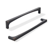khtumeware 5 Pack Solid Handles 12-Inch(305mm) Oil Rubbed Bronze Cabinet Pulls,Heavy Duty Venetian Bronze Handles Cupboards, Dra