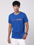Adro Men'S Graphic Printed 100% Cotton T-Shirt - Regular Fit, Printed T-Shirts For Men (Rn24-Rac-Rb_Royal Blue_L)