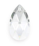50pcs Czech Faceted Crystal Glass Pear Chandelier Pendant Drop Beads Suncatcher 22mm Large April Clear Birthstone