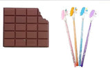 Eclet 5Piece Kids Stationery Combo Set Scented Chocolate Diary & 4 Unicorn PocketSize Graphite Pencils | 75 Pages Cute Birth