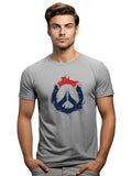 Adro Mens Printed T-Shirt For Men | R22-M-Pc-Gr-2Xl Grey