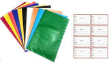 SEJASCOLLECTIONS | Pack of 20 | Laminated Multicolor Notebook/Book, Register Cover for A4 Size, Waterproof & Durable ReadytoUs