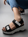 Shoetopia Girls Jojo Black Sandal - 7 Uk (Girls-Jojo-Black),Black,7,B0CQK56FTP