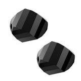 24pcs Adabele Austrian 8mm Faceted Helix Spiral Irregular Crystal Beads Jet Black Compatible with Swarovski Preciosa Crystals 50