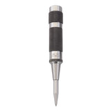 Starrett Steel Automatic Center Punch with Adjustable Stroke - 5-1/4 Length, 11/16 Punch Diameter, Lightweight, Knurled Steel Ha