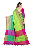 Greciilooks Womens Cotton Silk Casual Saree For Women (Perrot)